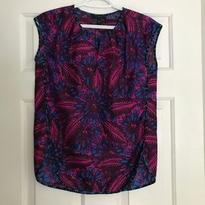 J.Crew Paisley Peasant Blouse